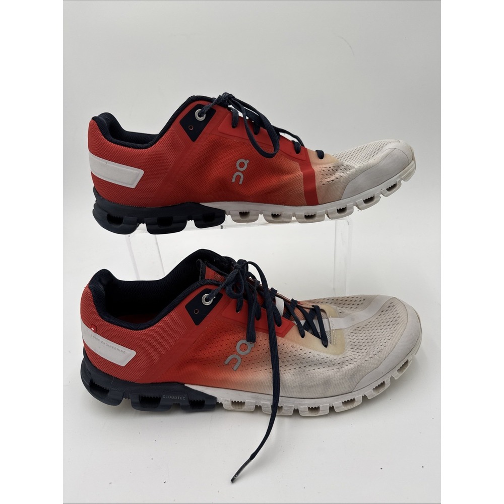 On Running Cloudflow Men's‎ Rust Eclipse Shoes US 12.5M (orange & Blue)